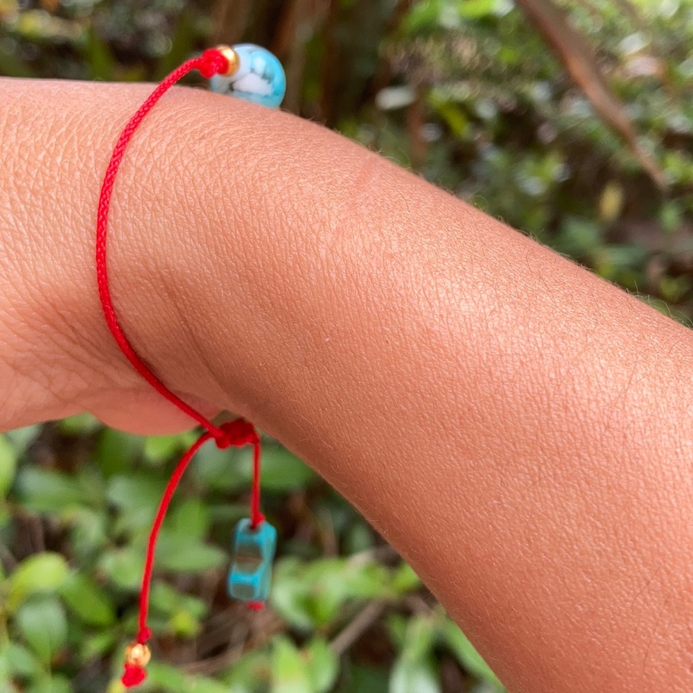 Kabbalah RedString Turquoise Protection bracelet - Picture 7 of 14
